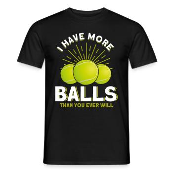 Tennis saying tennis player gift tennis - Men's T-Shirt - black - Front - AI Model Male 178 light (178cm)