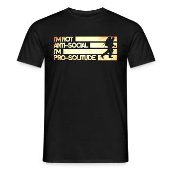 Camping Randonnée Cadeau Campeur Randonneur En Plein Air - T-shirt homme - noir - Devant - AI Model Male 178 light (178cm)