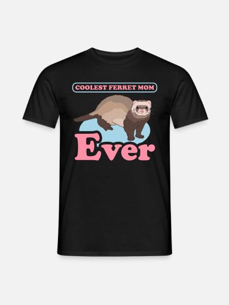 Frettchen Mom Besitzer Frettchen Geschenk - Männer T-Shirt - Schwarz