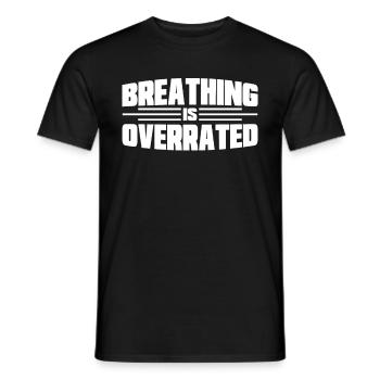 Nageur cadeau nageur disant natation - T-shirt homme - noir - Devant - AI Model Male 178 light (178cm)