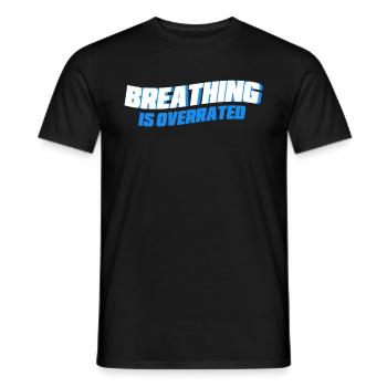 Nageur cadeau nageur disant natation - T-shirt homme - noir - Devant - AI Model Male 178 light (178cm)