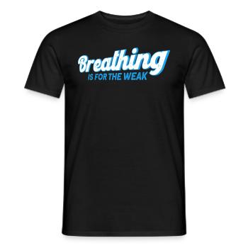 Nageur cadeau nageur disant natation - T-shirt homme - noir - Devant - AI Model Male 178 light (178cm)
