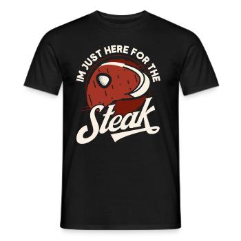 Fleischliebhaber Spruch Lustiges BBQ Fleisch Steak - Männer T-Shirt - Schwarz - Vorne - AI Model Male 178 light (178cm)