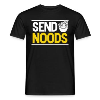 Ramen Nudel Liebhaber Essstäbchen Japanische Nudel - Männer T-Shirt - Schwarz - Vorne - AI Model Male 178 light (178cm)