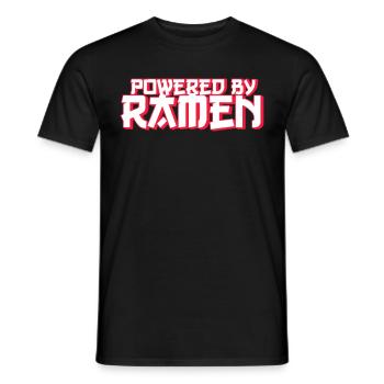 Ramen Nudel Liebhaber Essstäbchen Japanische Nudel - Männer T-Shirt - Schwarz - Vorne - AI Model Male 178 light (178cm)