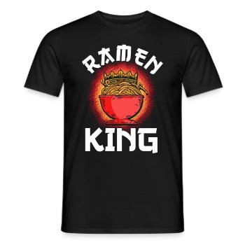 Ramen Nudel Liebhaber Essstäbchen Japanische Nudel - Männer T-Shirt - Schwarz - Vorne - AI Model Male 178 light (178cm)