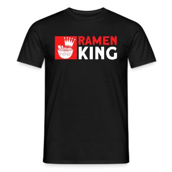 Ramen Nudel Liebhaber Essstäbchen Japanische Nudel - Männer T-Shirt - Schwarz - Vorne - AI Model Male 178 light (178cm)