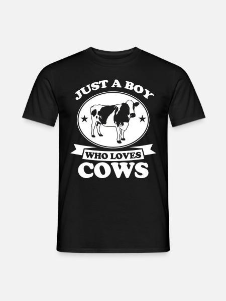 Kuh Bauer Geschenk Milchkuh Landwirtschaft Kuh - Mænd T-shirt - sort