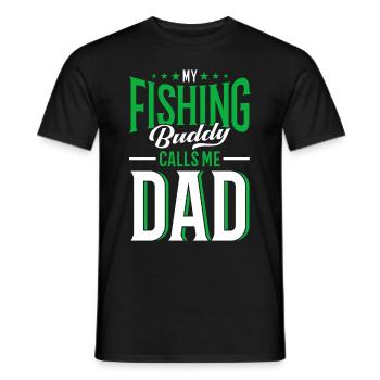 Cadeau de pêche Pêche Pêcheur Drôle De Pêcheur - T-shirt homme - noir - Devant - AI Model Male 178 light (178cm)