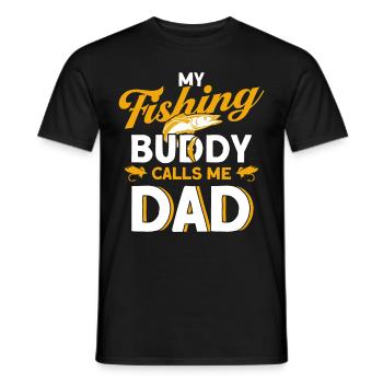 Cadeau de pêche Pêche Pêcheur Drôle De Pêcheur - T-shirt homme - noir - Devant - AI Model Male 178 light (178cm)