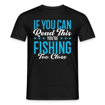 Cadeau de pêche Pêche Pêcheur Drôle De Pêcheur - T-shirt homme - noir - Devant - AI Model Male 178 light (178cm)
