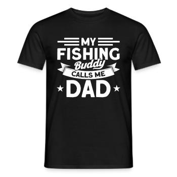 Cadeau de pêche Pêche Pêcheur Drôle De Pêcheur - T-shirt homme - noir - Devant - AI Model Male 178 light (178cm)