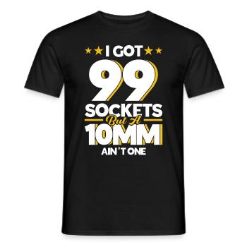 Cadeau de garage mécanique pour mécanicien - T-shirt homme - noir - Devant - AI Model Male 178 light (178cm)