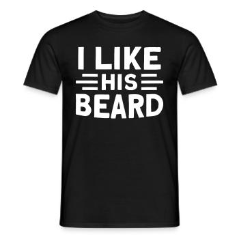 Beards Saying Funny Beard Gift Beard - Men's T-Shirt - black - Front - AI Model Male 178 light (178cm)