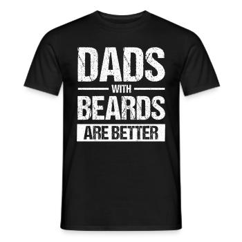 Beards Saying Funny Beard Gift Beard - Men's T-Shirt - black - Front - AI Model Male 178 light (178cm)