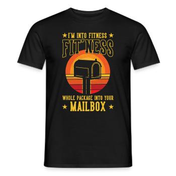 Postbote Briefträger Paketzusteller Job Postbote - Männer T-Shirt - Schwarz - Vorne - AI Model Male 178 light (178cm)