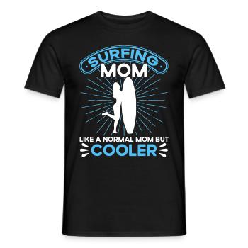 Surf Sport Planche de surf Ocean Sunshine Surfer - T-shirt homme - noir - Devant - AI Model Male 178 light (178cm)
