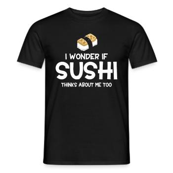 Sushi Cadeau Riz Doux Sushi - T-shirt homme - noir - Devant - AI Model Male 178 light (178cm)