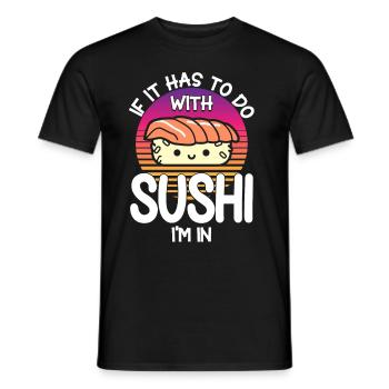 Sushi Cadeau Riz Doux Sushi - T-shirt homme - noir - Devant - AI Model Male 178 light (178cm)