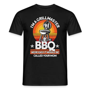 Bbq Grilling Meat Lover Grill Party Food Bbq - Men's T-Shirt - black - Front - AI Model Male 178 light (178cm)