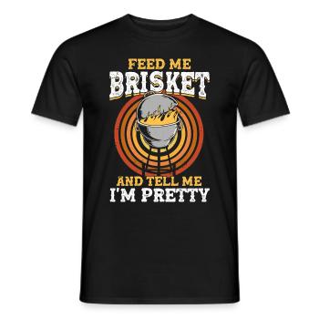 Bbq Grill Meat Lovers Grill Party Food Bbq - Men's T-Shirt - black - Front - AI Model Male 178 light (178cm)