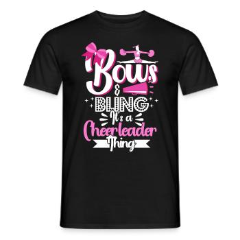 Cheerleading Cheerleader Cheering Team Cheer Coach - Men's T-Shirt - black - Front - AI Model Male 178 light (178cm)