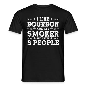 Bbq Grill Meat Lovers Grill Party Food Bbq - Men's T-Shirt - black - Front - AI Model Male 178 light (178cm)