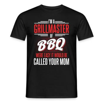 Bbq Grill Meat Lovers Grill Party Food Bbq - Men's T-Shirt - black - Front - AI Model Male 178 light (178cm)