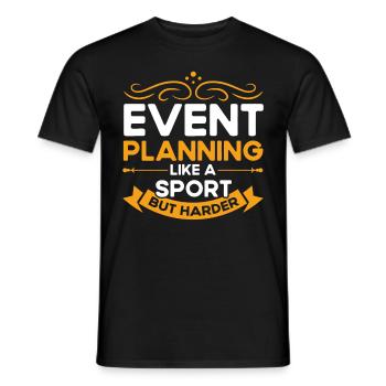 Eventplaner Hochzeitsplaner Event Manager - Männer T-Shirt - Schwarz - Vorne - AI Model Male 178 light (178cm)