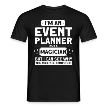 Eventplaner Hochzeitsplaner Event Manager - Männer T-Shirt - Schwarz - Vorne - AI Model Male 178 light (178cm)