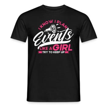 Eventplaner Hochzeitsplaner Event Manager - Männer T-Shirt - Schwarz - Vorne - AI Model Male 178 light (178cm)