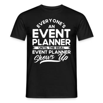 Eventplaner Hochzeitsplaner Event Manager - Männer T-Shirt - Schwarz - Vorne - AI Model Male 178 light (178cm)