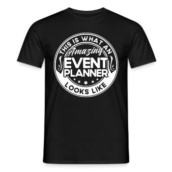 Eventplaner Hochzeitsplaner Event Manager - Männer T-Shirt - Schwarz - Vorne - AI Model Male 178 light (178cm)
