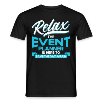 Eventplaner Hochzeitsplaner Event Manager - Männer T-Shirt - Schwarz - Vorne - AI Model Male 178 light (178cm)