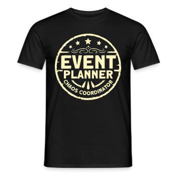 Eventplaner Hochzeitsplaner Event Manager - Männer T-Shirt - Schwarz - Vorne - AI Model Male 178 light (178cm)