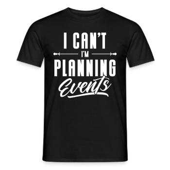 Event Planner Wedding Planner Event Manager - Men's T-Shirt - black - Front - AI Model Male 178 light (178cm)