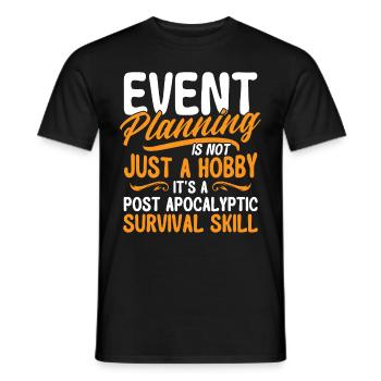 Event Planner Wedding Planner Event Manager - Men's T-Shirt - black - Front - AI Model Male 178 light (178cm)