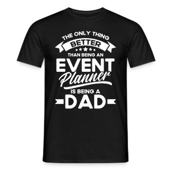 Eventplaner Hochzeitsplaner Event Manager - Männer T-Shirt - Schwarz - Vorne - AI Model Male 178 light (178cm)