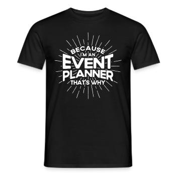 Eventplaner Hochzeitsplaner Event Manager - Männer T-Shirt - Schwarz - Vorne - AI Model Male 178 light (178cm)