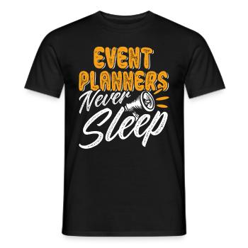 Eventplaner Hochzeitsplaner Event Manager - Männer T-Shirt - Schwarz - Vorne - AI Model Male 178 light (178cm)