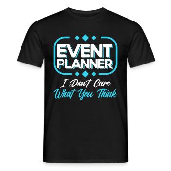 Event Planner Wedding Planner Event Manager - Men's T-Shirt - black - Front - AI Model Male 178 light (178cm)