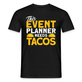 Eventplaner Hochzeitsplaner Event Manager - Männer T-Shirt - Schwarz - Vorne - AI Model Male 178 light (178cm)