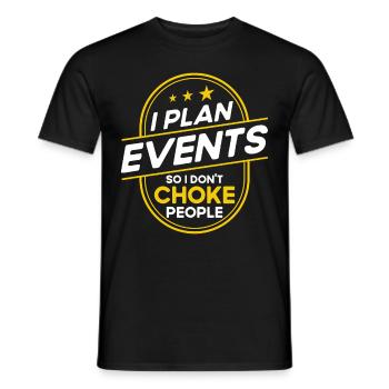 Eventplaner Hochzeitsplaner Event Manager - Männer T-Shirt - Schwarz - Vorne - AI Model Male 178 light (178cm)