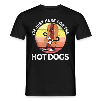 Hotdog Food Lover Hotdog Verkäufer Essen Hotdog - Männer T-Shirt - Schwarz - Vorne - AI Model Male 178 light (178cm)