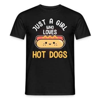 Hotdog Food Lover Hotdogs Contest Hotdog-verkäufer - Männer T-Shirt - Schwarz - Vorne - AI Model Male 178 light (178cm)