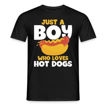Hotdog Food Lover Hotdogs Contest Hotdog-verkäufer - Männer T-Shirt - Schwarz - Vorne - AI Model Male 178 light (178cm)
