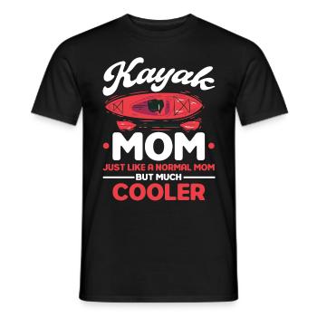 Kajak Kajakfahrer Kanu Outdoor Wasserkajak - Männer T-Shirt - Schwarz - Vorne - AI Model Male 178 light (178cm)