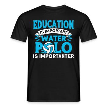 Wasserball Wassersport Polo Schwimmen - Männer T-Shirt - Schwarz - Vorne - AI Model Male 178 light (178cm)