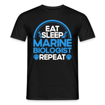 Marine Biologist Ocean Gift Marine Biology - Men's T-Shirt - black - Front - AI Model Male 178 light (178cm)
