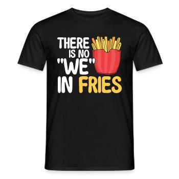 Pommes Frites Fast Food Pommes Frites - Männer T-Shirt - Schwarz - Vorne - AI Model Male 178 light (178cm)